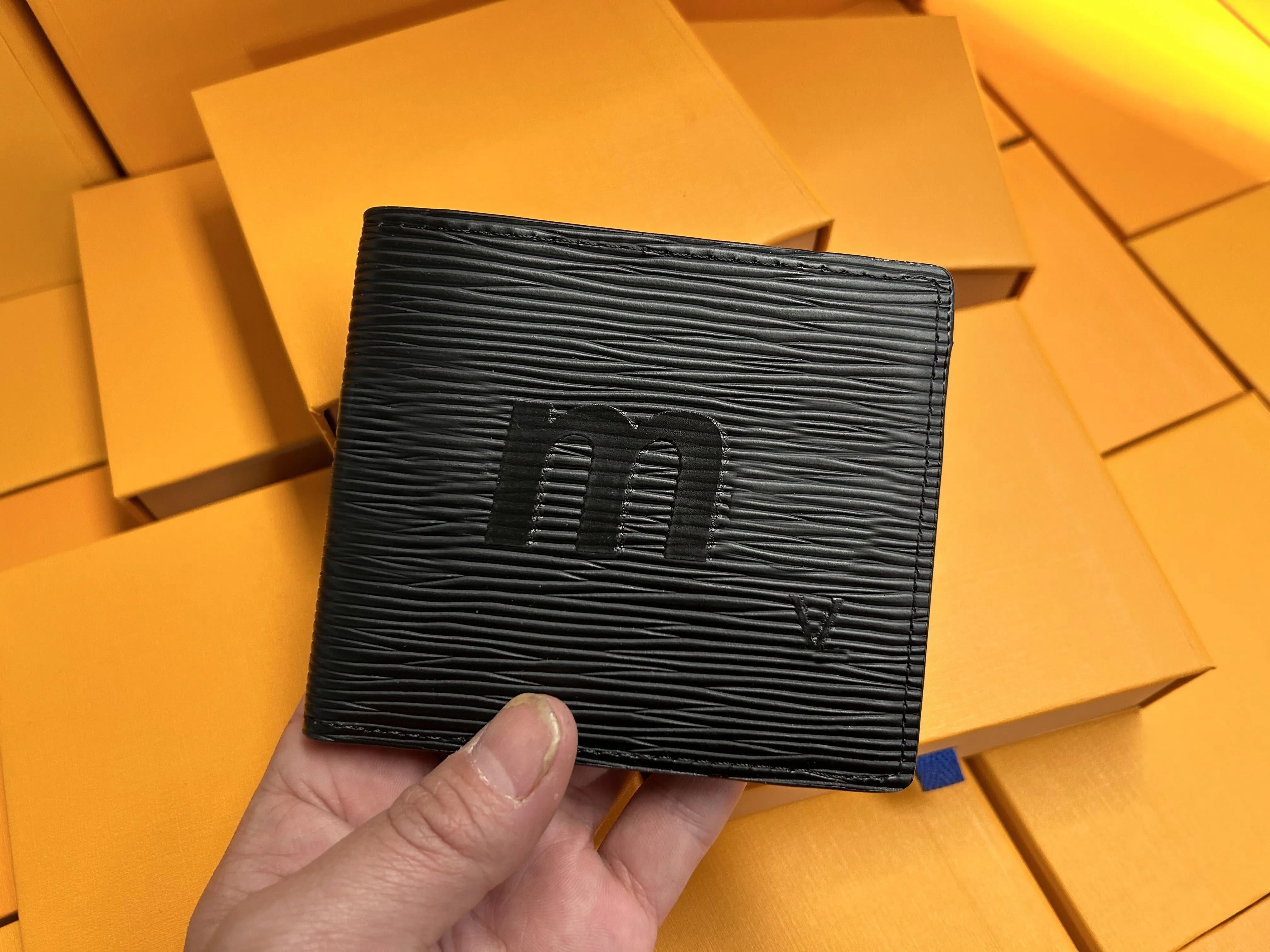 TOP Quality Leather Wallets Designer bag Fashion Designer Wallets for Women Men Classic Card Holders Coin Purse Famous Lattice Checker Plaid Flower