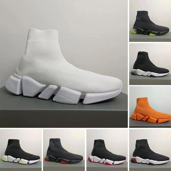 Designer shoes Socks running Shoes Platform Men Mens Woman Shiny Knit Speed 1.0 Trainer Runner Sneaker Shoe Nice Master Emed Womens Sneakers