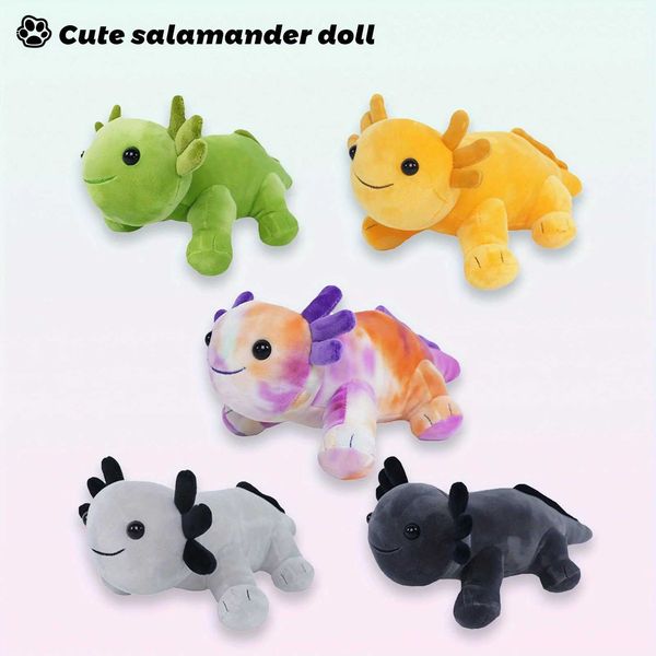 New Plush Toys Cute Axolotl Salamander Baby Animal Plush DollT250108
