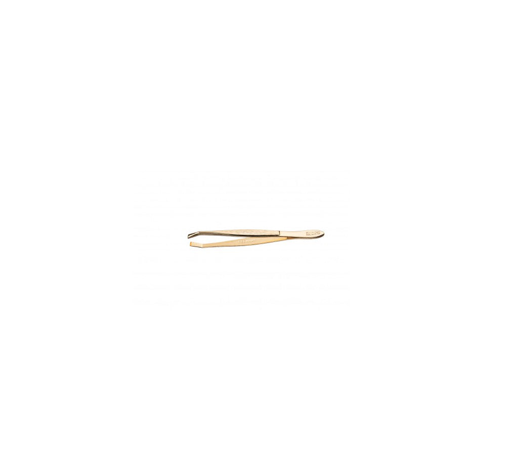Golden hair removal tweezers Eurostil 8cm