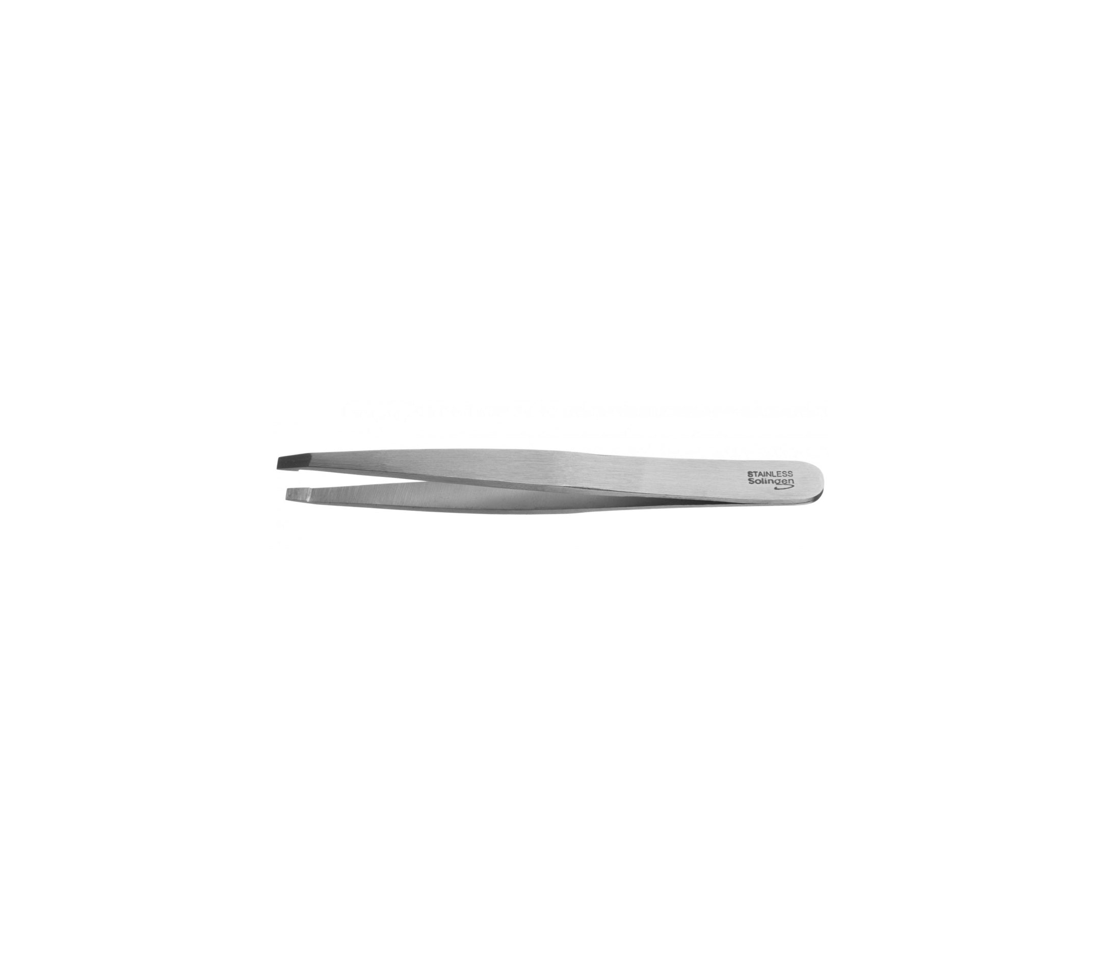 Straight hair removal tweezers in stainless steel Eurostil Solingen 9.5 cm