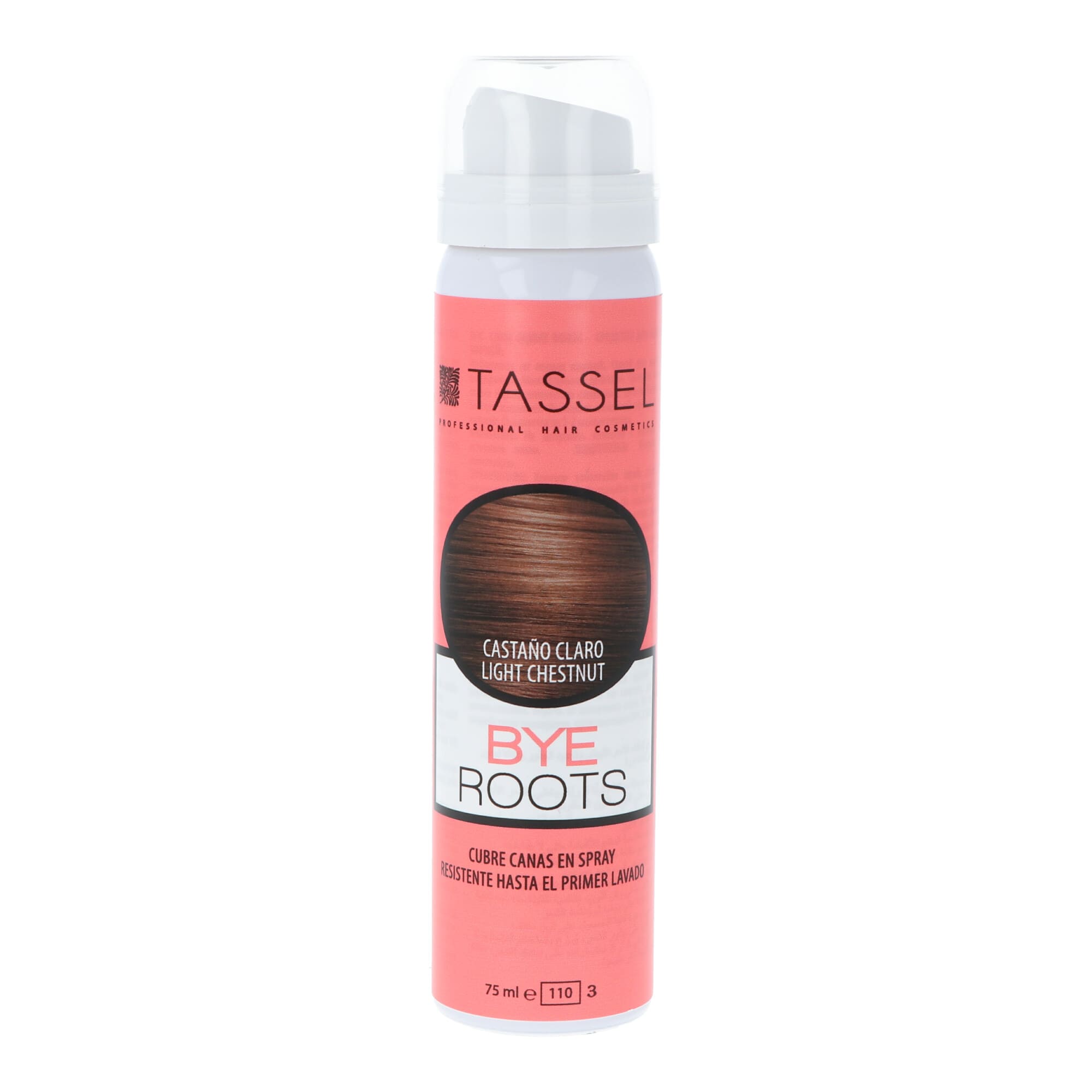 Eurostil Tassel Bye Roots Covers In Spray Light Chestnut 75ml