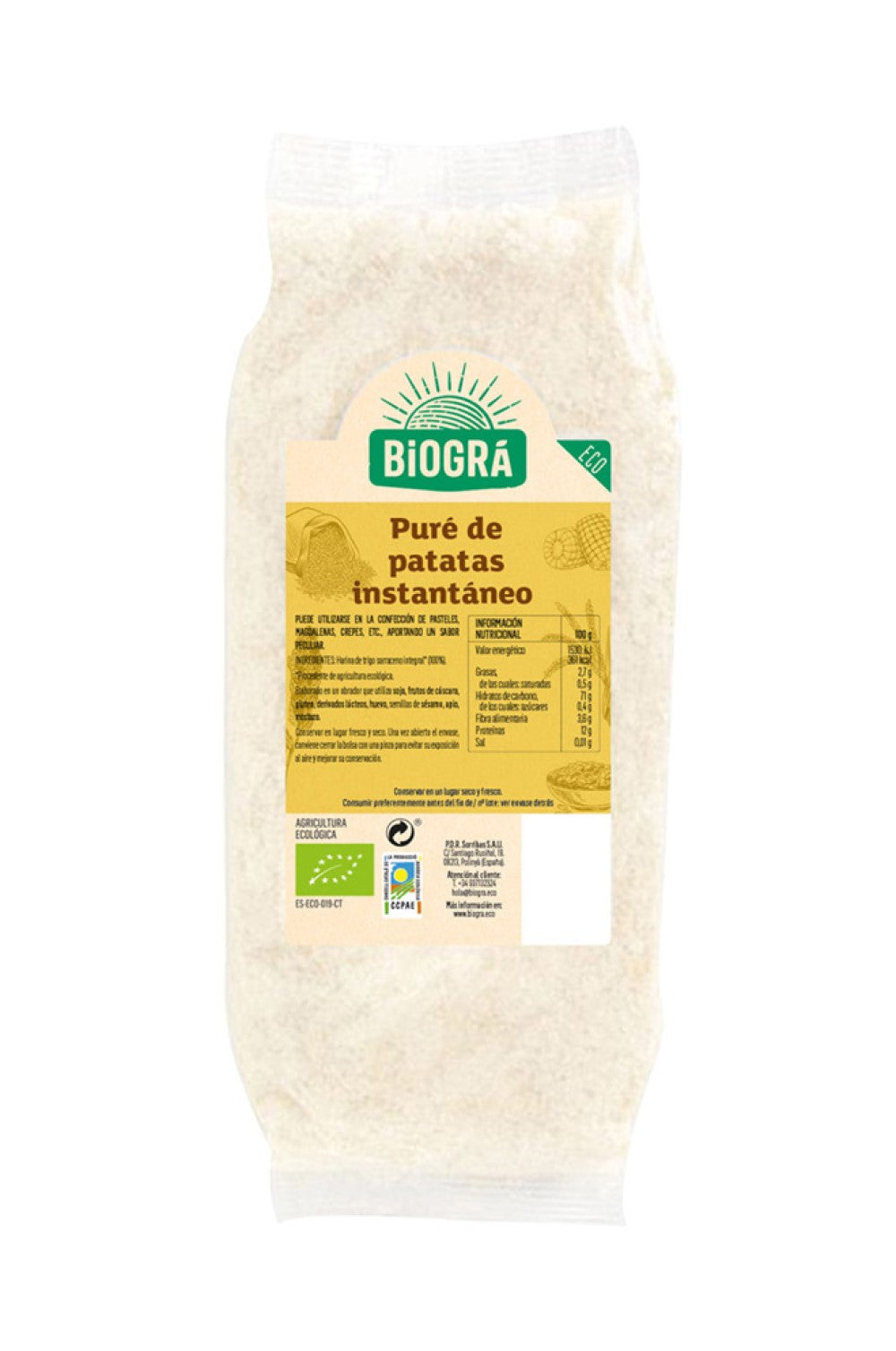 Biográ Snabbpotatismos 250g Biogra Bio