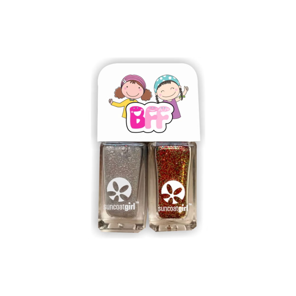 Zestaw lakierów do paznokci Suncoatgirl BFF Duo Glitter