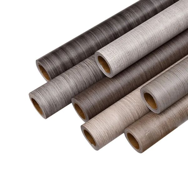 90cm Width Wood Grain Home Decor Furniture Waterproof Vinyl Stickers Self Adhesive PVC Wallpaper Kitchen Cabinet Door Sticker