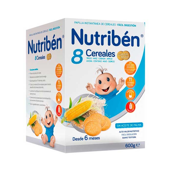 Nutribén 8 kornprodukter Maria kjeks 600g
