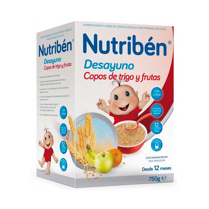 Nutribén Mic dejun Fulgi Grâu Fructe 750g