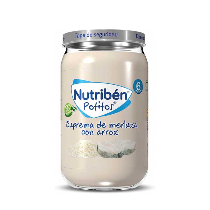 Nutribén Potito Suprema Merluciu și Orez 235g