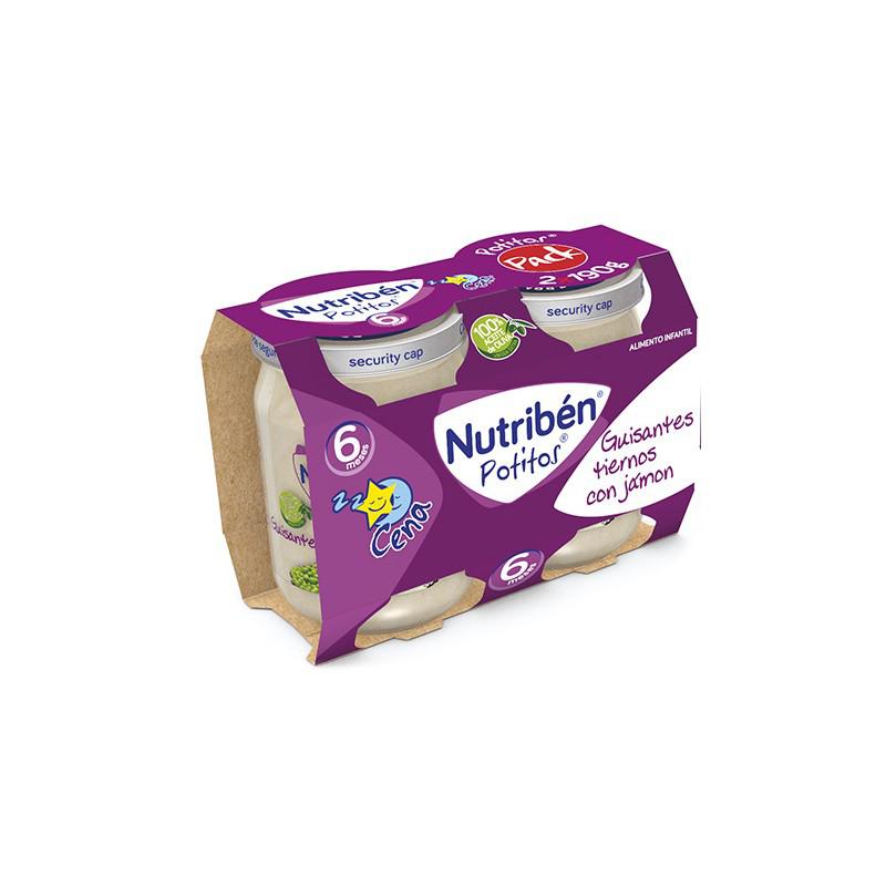 Nutriben Nutribén Potito Middag Bipack Møre Ærter Med Skinke 2x 190g