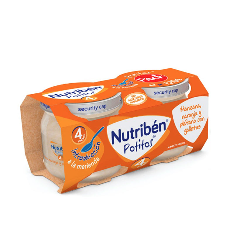Nutribén Potitos gruszka i banan 2 opakowania po 120 g