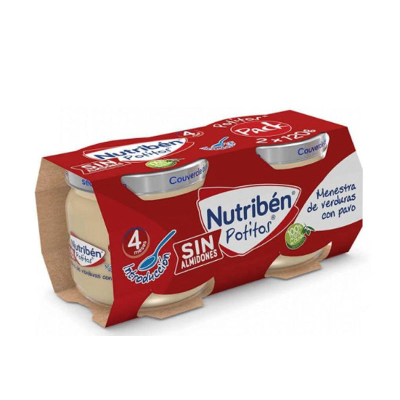 Nutribén Gulasz warzywny w słoiku z wołowiną 2 opakowania po 120 g