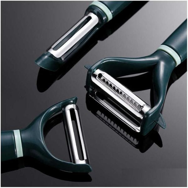 Fruit & Vegetable Tools Kitchen Mtifunctional Plastic Paring Knife Tool Wholesale Household Potato Net Celebrity Peeling Artifact Gadg Dhv8L