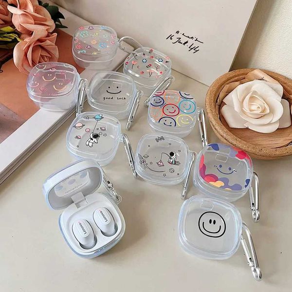 Earphone Accessories Cute Face Flower Astronaut Soft Silicone Earphone Case Headphone Shell For Lenovo XT62 Cases XT 62 Capa Funda J241111