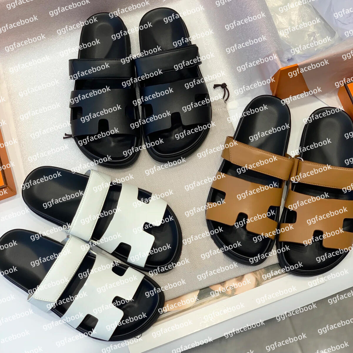 Designer Sandals Best Quality Sliders Luxury Chypre Outwear Leisure Vacation beach flat bottom Slipper Genuine Leather Slippers for Parties Women Me