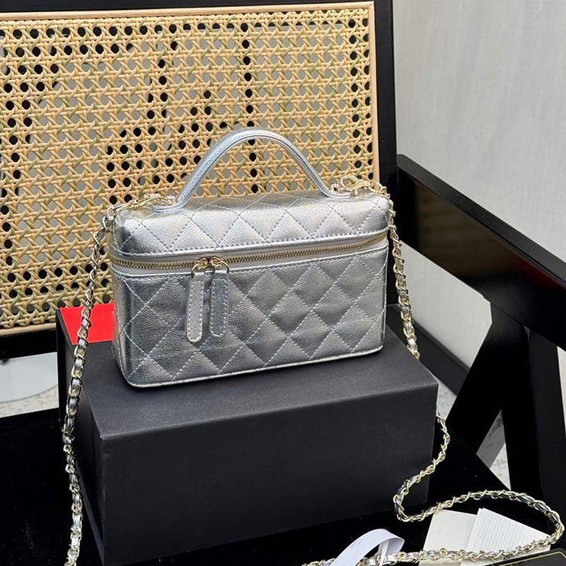 Designer bag Zipper cosmetic bag Letter Makeup Bag Crossbody Bag Shoulder Bag Handle Chain quality leather saddle bag luxurys Handbagsl Messenger ba