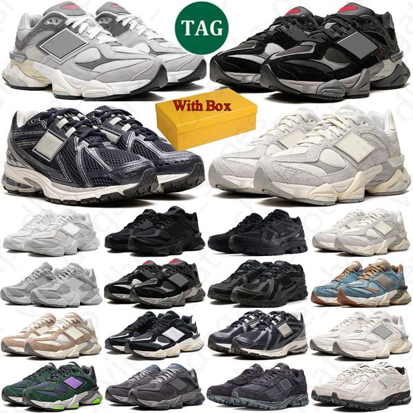 With Box Designer new running shoes men women trainers luxury blalance 9060 sneakers Triple Black white balamce 2002r 1906 White Outdoor men