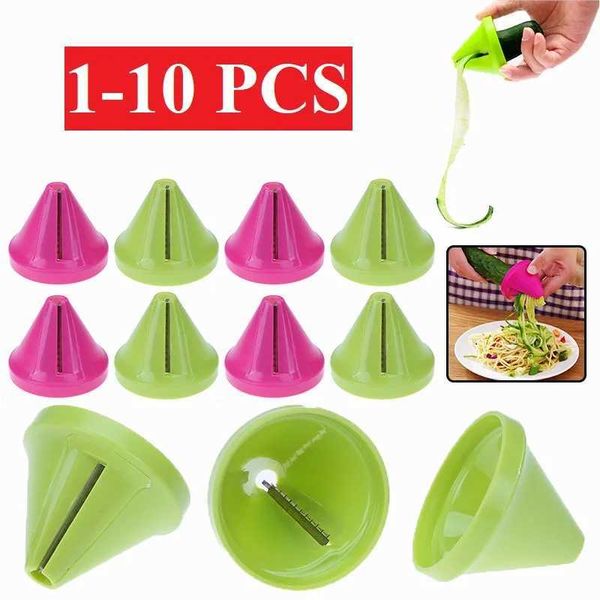 Spiral blade cutter spiral slicer carrot and cucumber slicer salad tool zucchini pasta making tool for vegetables and fruits Y250113