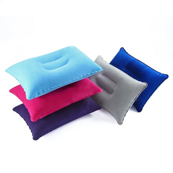Plane Head Rest Support Ultralight Fold Nylon Inflatable Pillow Camping Tent Sleep Cushion Travel Beach Car Comfortable Pillows 240730