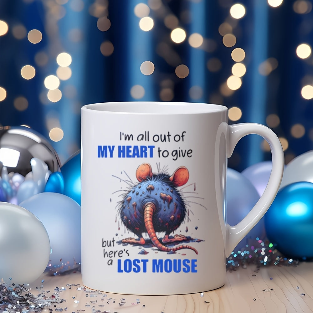 TEMU 1pc, Snarky Funny Rat Cartoon Coffee Mug Stating, "i' F**ks To Give But H, For Family- - Colleagues, Easter Kitchen Accessories Coffee Cups Home