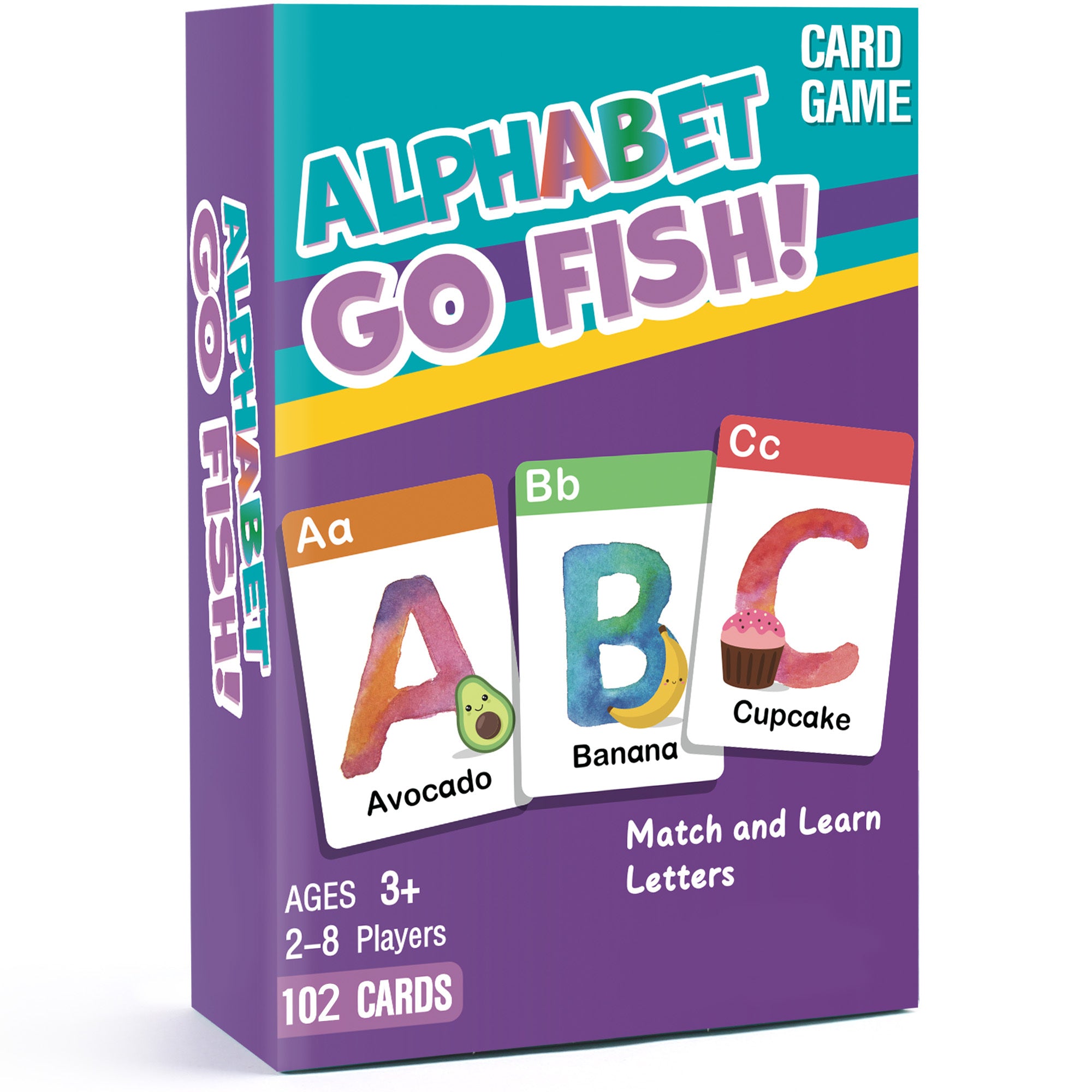 TEMU 102 Cards Alphabet Card For Kids, Jumbo Size Playing Cards, Memory Matching Games Card