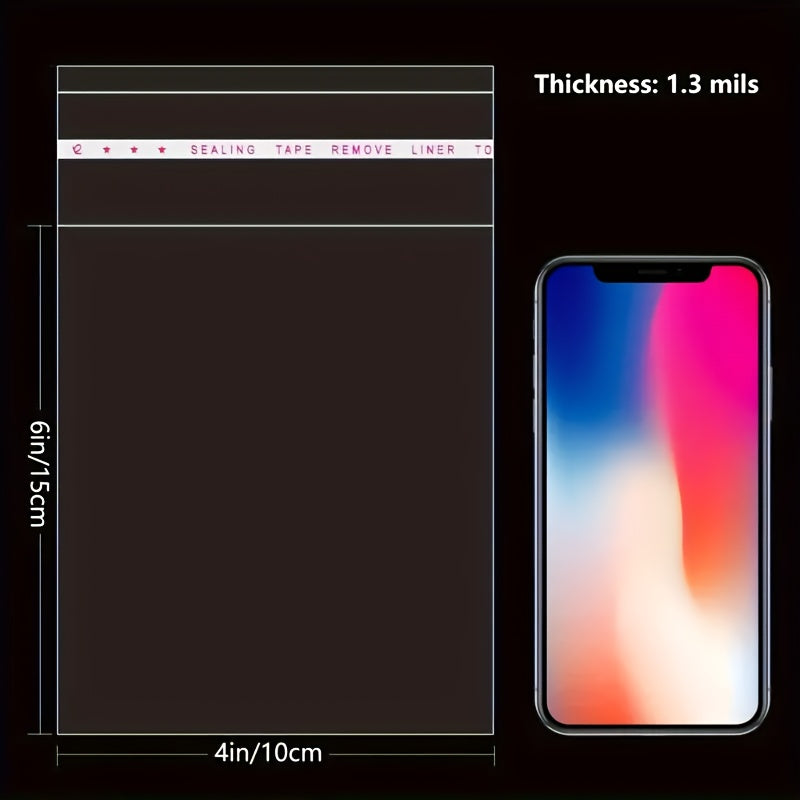 TEMU 300 Self-sealing Clear See-through Bags - , Gifts, Small Gifts And Sweets | Easy To Plastic Wrap