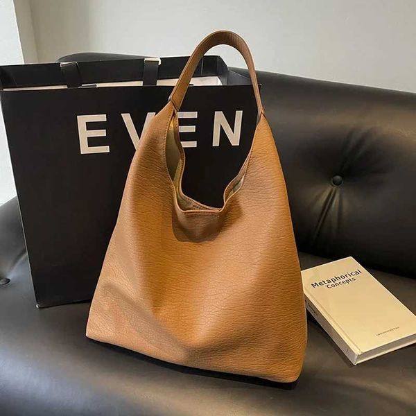 Magnetic Buckle Soft Shoulder Bags Casual Solid Interior Compartment 2024hot Sale Bags for Women Open Pocket Pu Womens HandbagsC241103