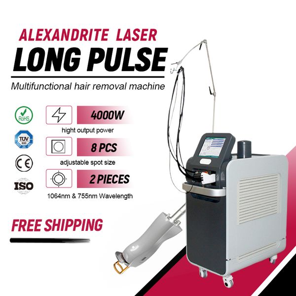 Factory Price Long Pulse gentle Alex nd yag alexander laser hair removal beauty machine alexandrite 755nm 1064nm
