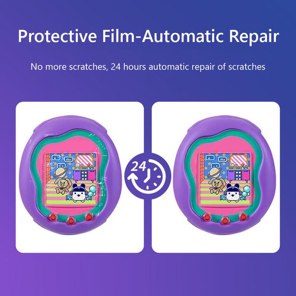 For Tamagotchi Uni Screen Protector Film, Transparent TPU Anti-Scratch Game Console Film for LCD Screen Upgrade Spare Part