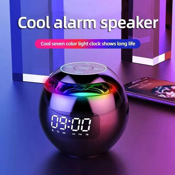 G90 New Clock Color Speaker Mini Portable Home Ball Lock and Load Spray Speaker Y241204
