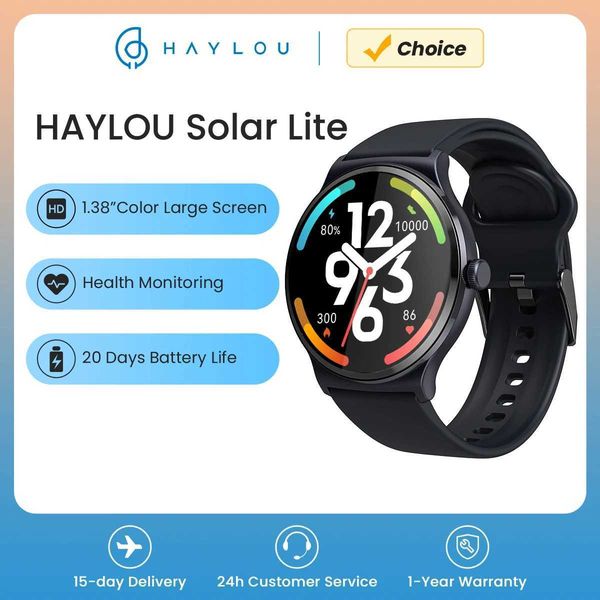 Haylou Solar Lite smartwatch 100+exercise mode smartwatch blood oxygen monitoring sleep pressure Te sports watch Y241114