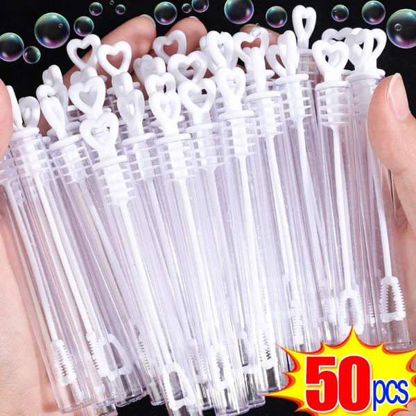 1050Pcs Love Heart Wand Tube Bubble Soap Bottle Wedding Gifts for Guests Birthday Party Decor Baby Shower Favors Kids Toys 240711