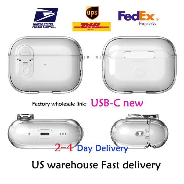 For AirPods Pro 2 2023 USB C air pods AirPods Pro earphones 3 Solid Silicone Cute Protective Headphone Cover Apple Wireless Charging Box Sho