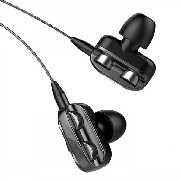 Headset A4 Earphones Stereo Bass Headphone In-Ear 3.5mm Jack Handsfree Earbuds With MIC Game Sports Earphone For PC Laptop Z241019