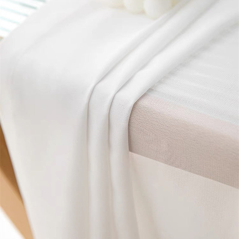 A662 simple anti-scratch diamond gauze curtain light-transmitting and elegant balcony living room bedroom bay window anti-hook and anti-cat claw whi