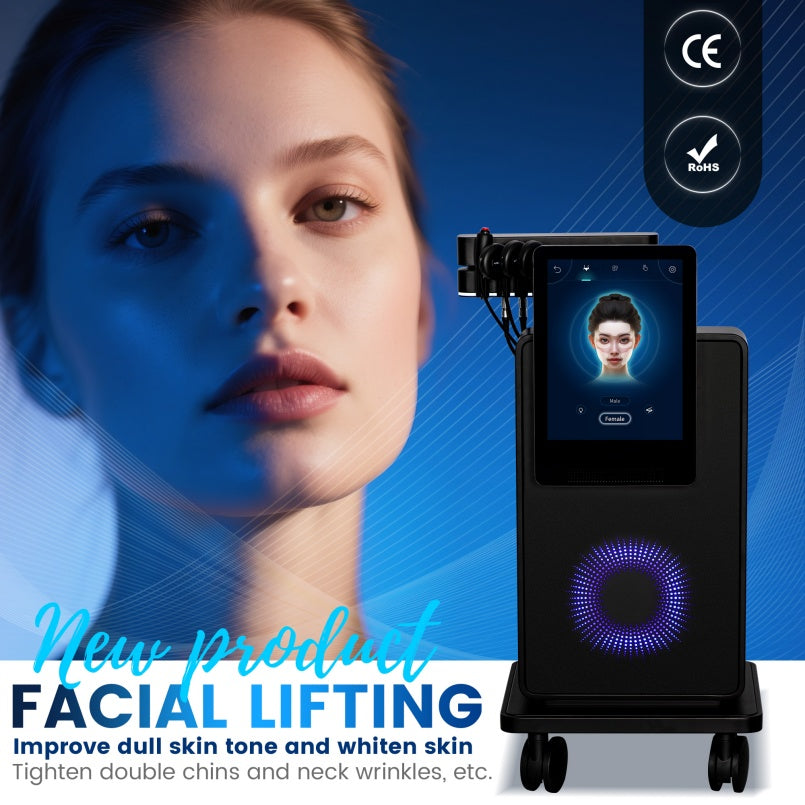 Hot Selling EMS Facial Electrical Stimulator Painless Compact Face Lifting Magnetotherapy Anti-Aging Nursing Device