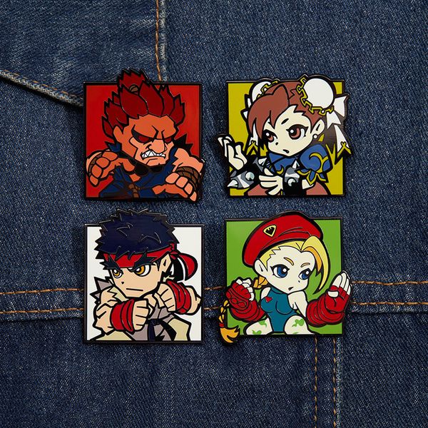 childhood street game movie film game enamel pins Cute Anime Movies Games Hard Enamel Pins Collect Cartoon Brooch Backpack Hat Bag Collar La