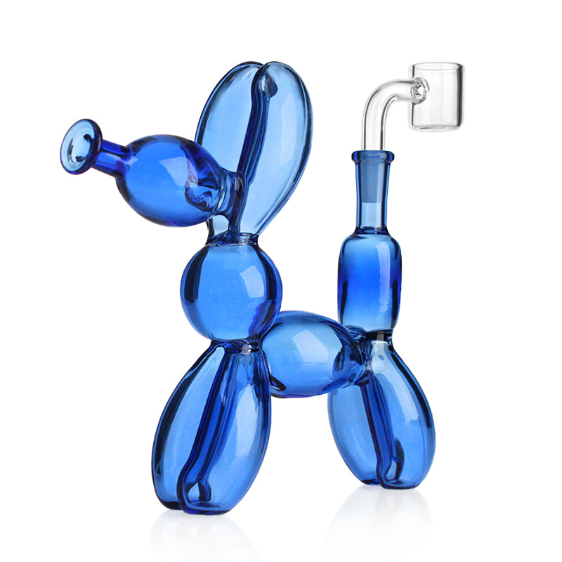 Balloon Dog Design Dab Oil Rig Hookahs Glass Bong New Arrival Water Pipes Heady Mini Pipe Small Bubbler 90 Degree 8.5 inches
