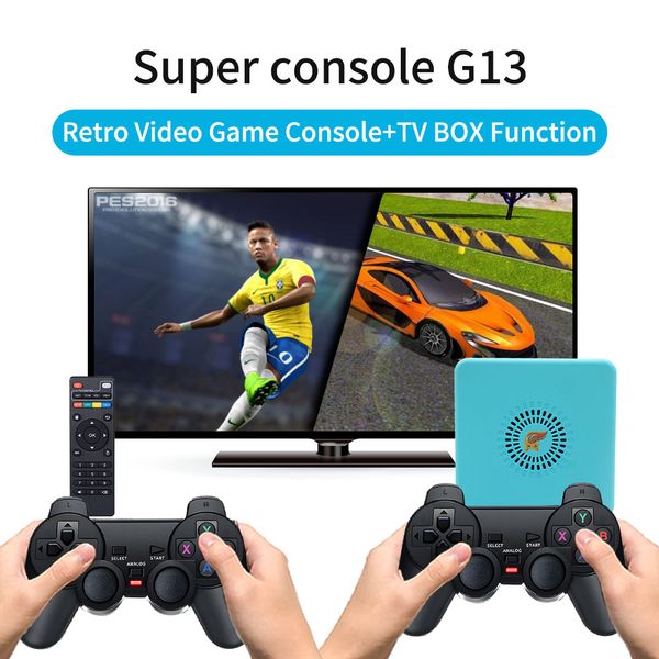 Dual System Android 9.0 & EmuELEC Game System Video Game Box S905X3 2GB RAM 64GB-128GB With 30000+ Free Games For PSP-PS1-MAME