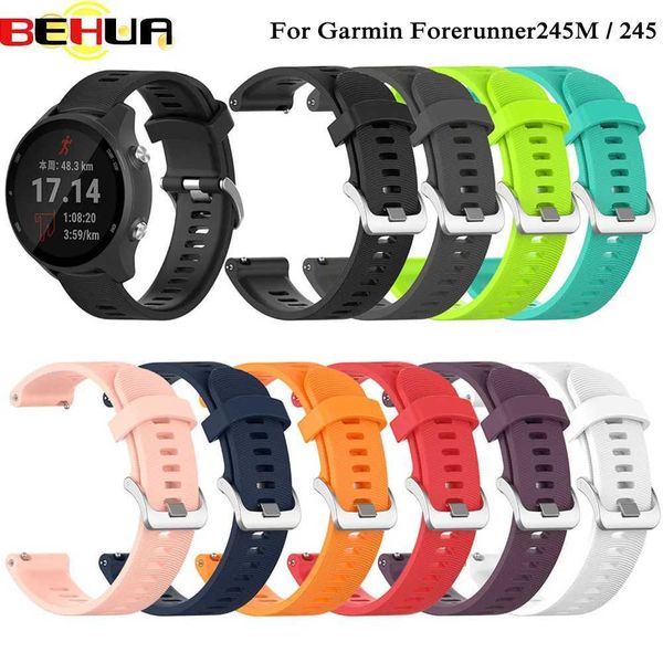 Sports soft silicone Wah strap replacement for Gin Forerunner 245M 245 smart Wah bracelet wearable accessories M241115