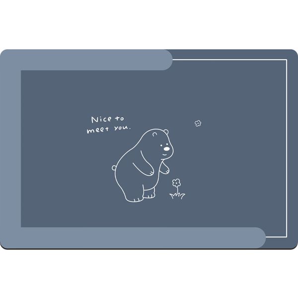 C286 Quick Dry Diatomaceous Earth Bathroom Floor Mat - Slip Resistant Rubber & Velvet Design