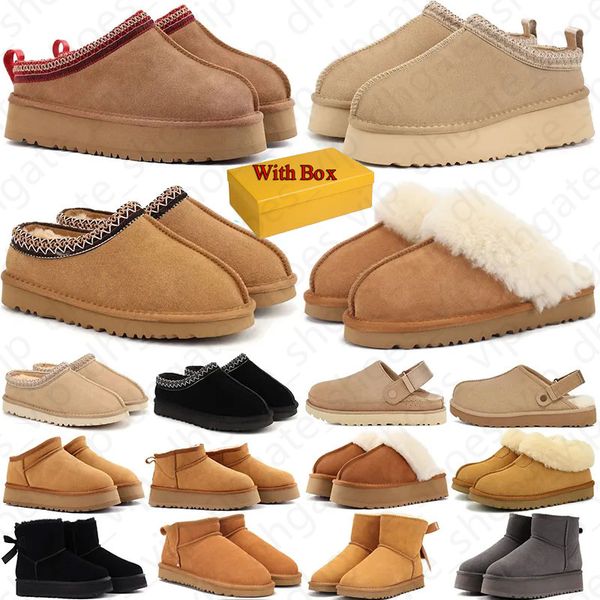 Designer luxury Snowshoes clogs boots uuggslippers mens womens brown uggSnow bootss sandals australia tasman booties tazz platform