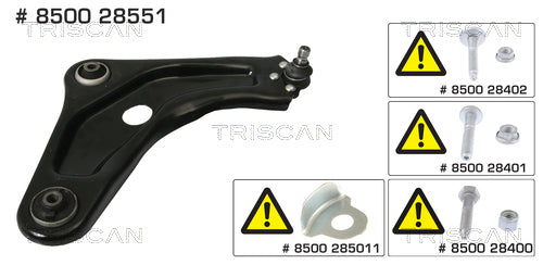 Control-Trailing Arm, wheel suspension TRISCAN 8500 28551