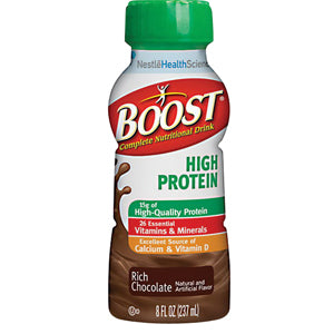 Boost High Protein Nutritional Energy Drink 8 oz Bottle Rich Chocolate
