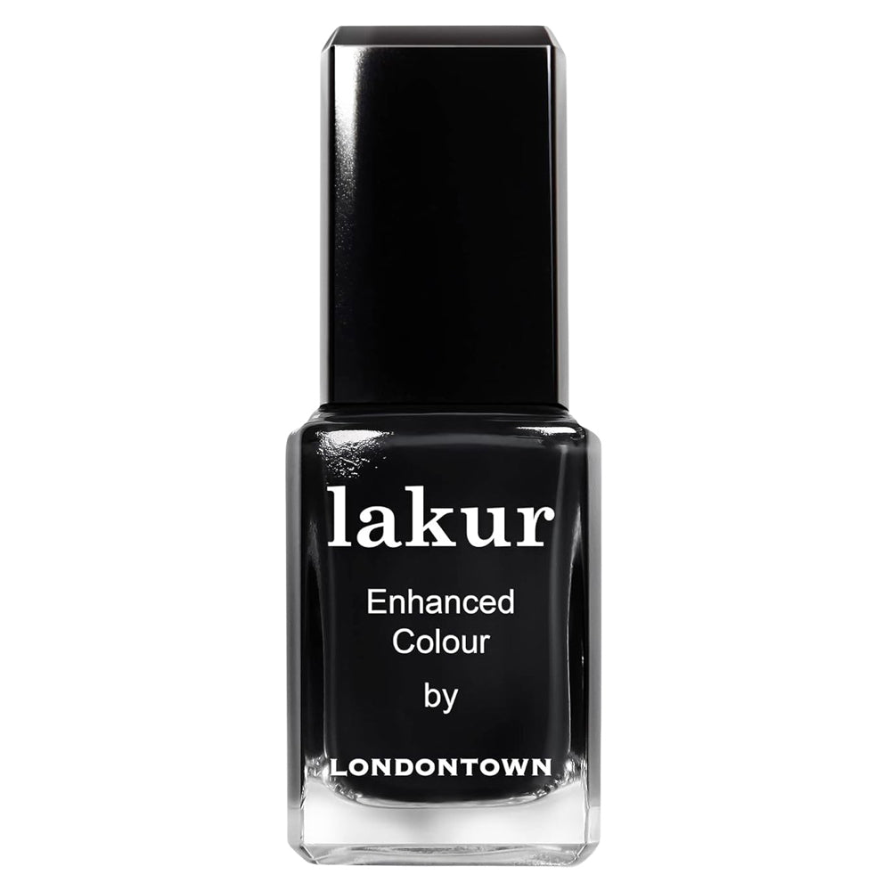 Lakur - Enhanced Colour Nail Polish - Chim Cher-ee (jet black creme)