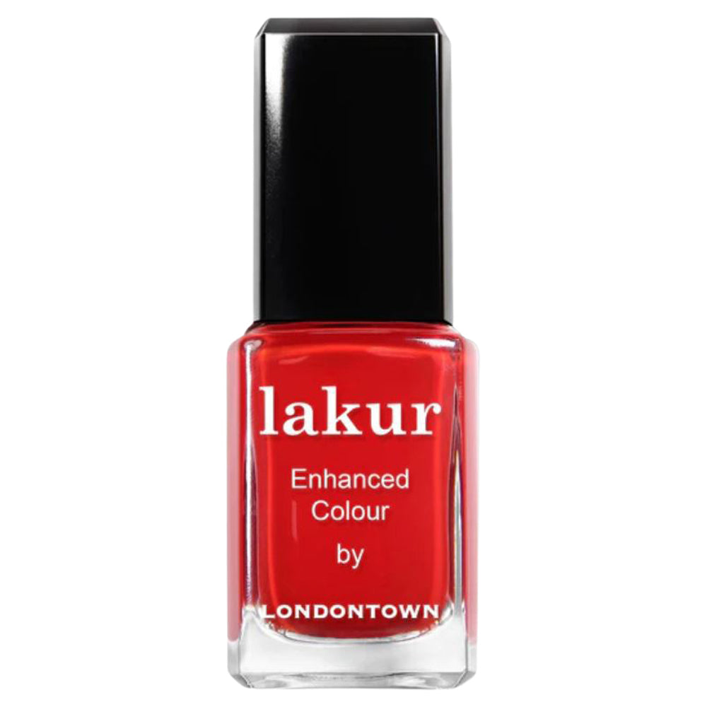 Lakur - Enhanced Colour Nail Polish - Londoner Love (vibrant red creme)