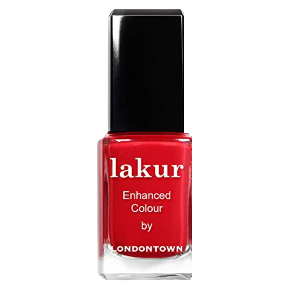 Lakur - Enhanced Colour Nail Polish - Double the Deck (true red creme)