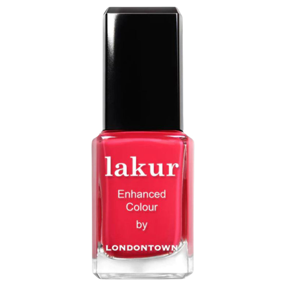 Lakur - Enhanced Colour Nail Polish - London Calling (pink red)
