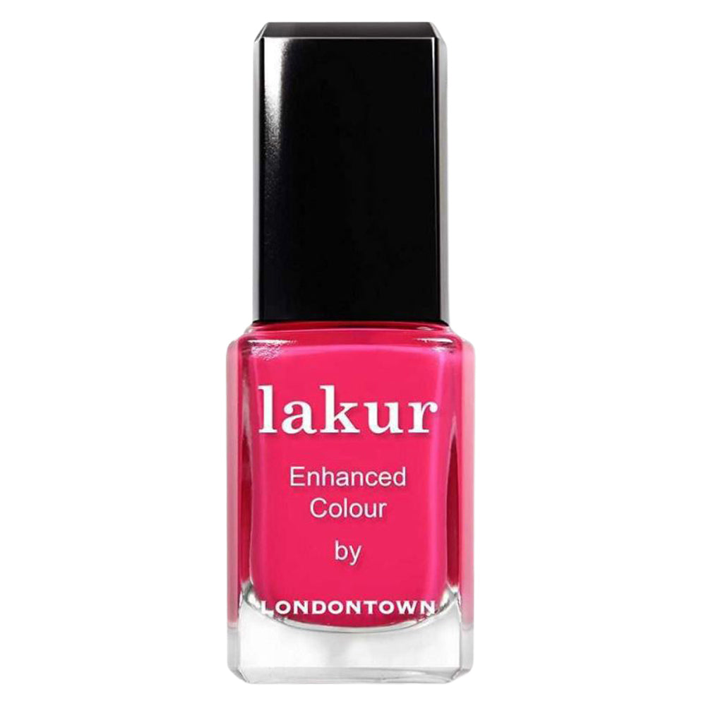 Lakur - Enhanced Colour Nail Polish - Queen of Hearts (deep fushia pink creme)