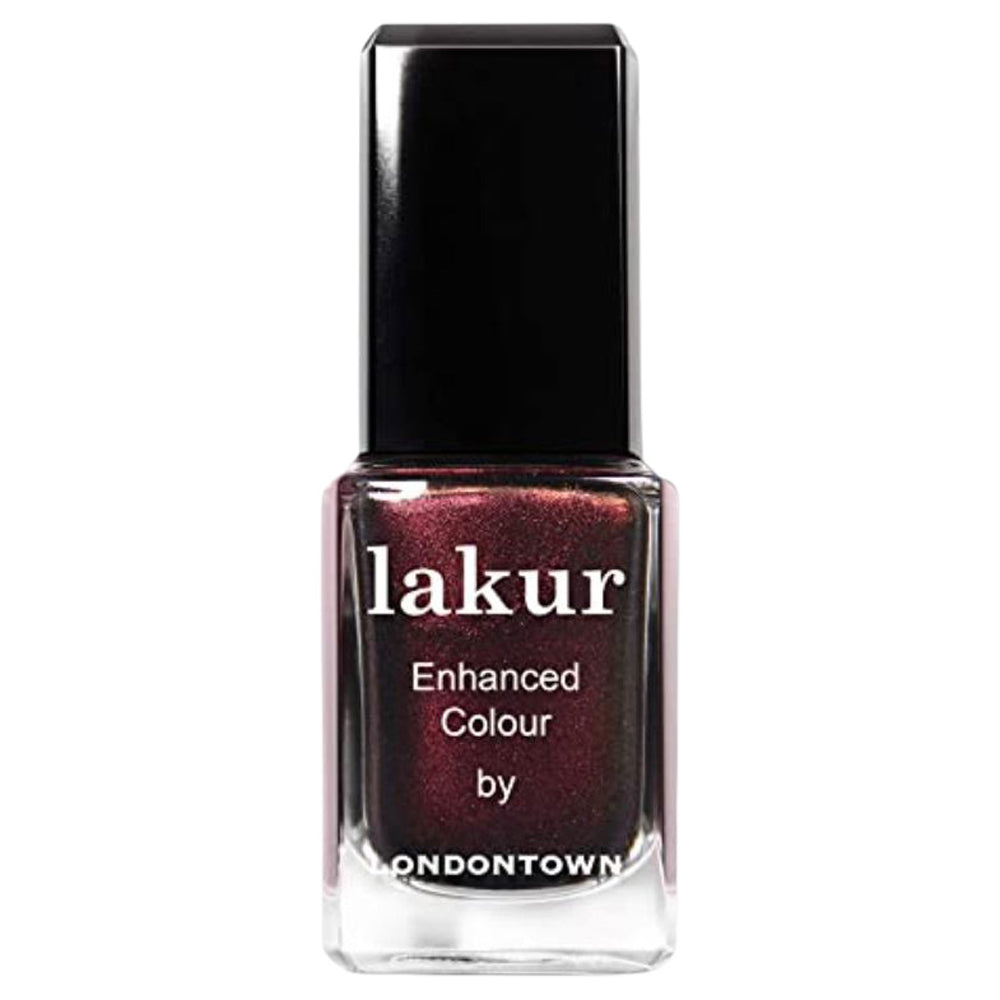 Lakur - Enhanced Colour Nail Polish - Cockney Glam (red toned metallic creme)
