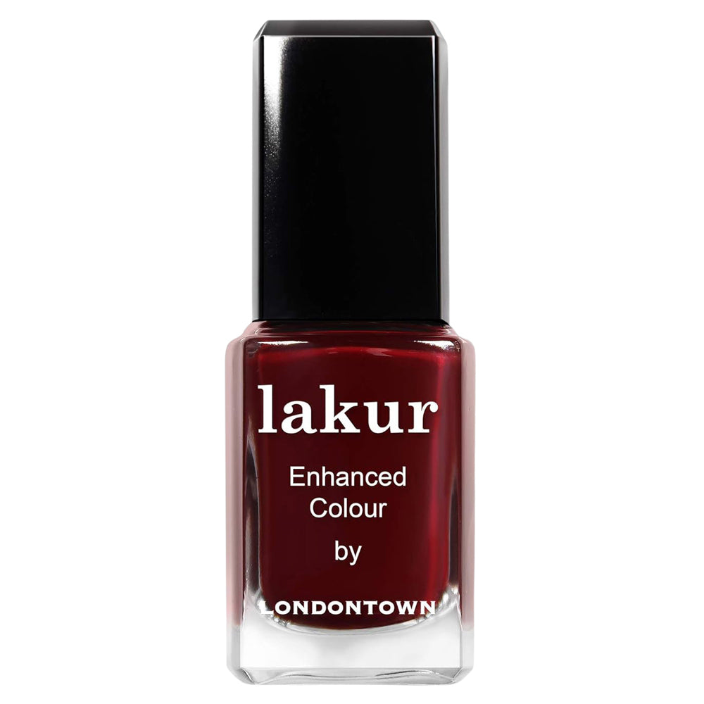 Lakur - Enhanced Colour Nail Polish - Lady Luck (deep burgundy creme)